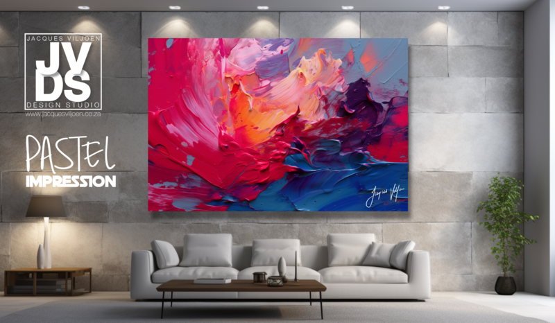 The Pastel Impression Canvas Design 