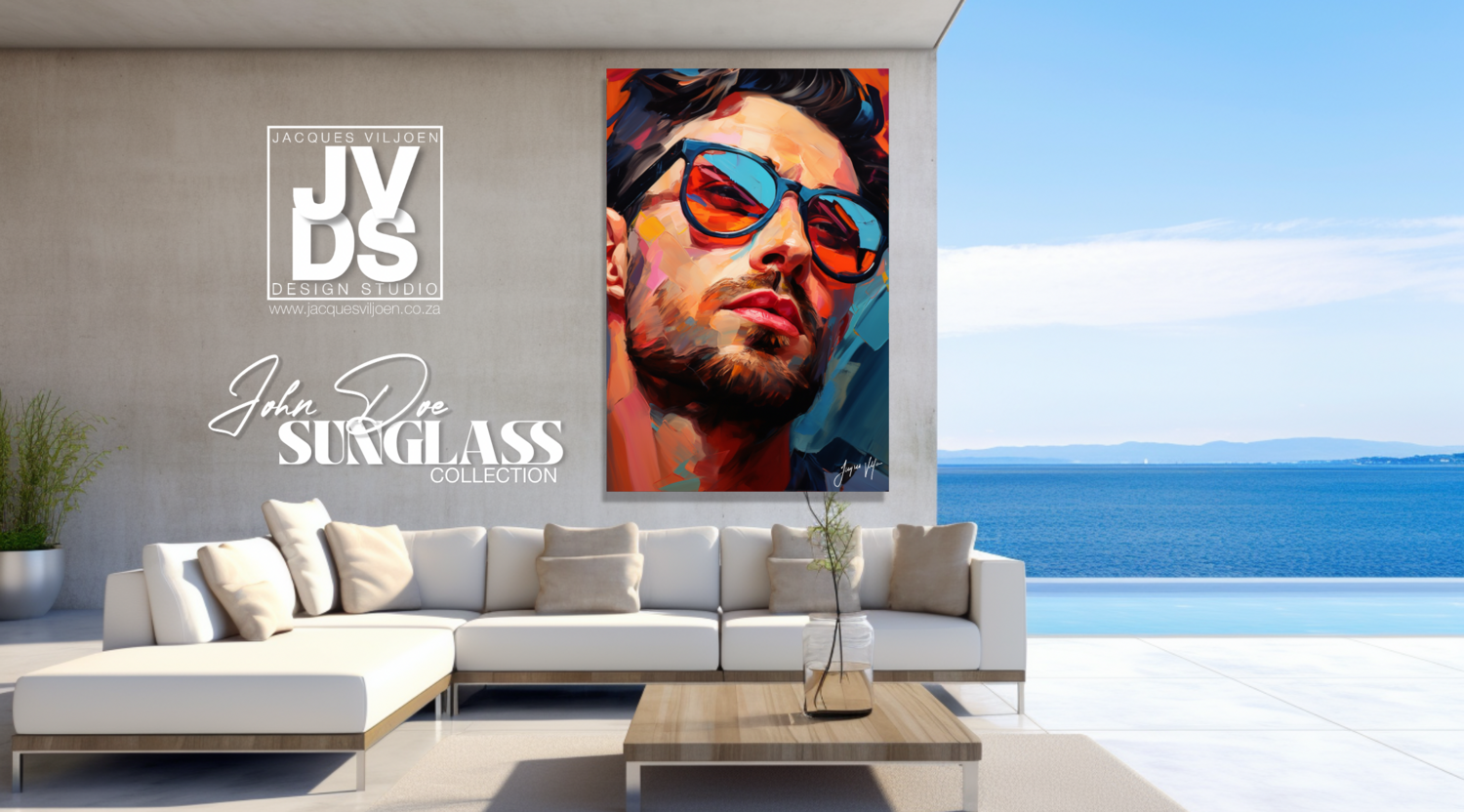 John Doe Sunglass Canvas Collection - A Fashionable abstract canvas design.