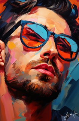 John Doe Sunglass Canvas Collection - A Fashionable abstract canvas design.