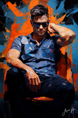 John Doe Sunglass Canvas Collection - A Fashionable abstract canvas design.