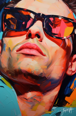 John Doe Sunglass Canvas Collection - A Fashionable abstract canvas design.
