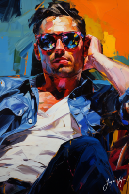 John Doe Sunglass Canvas Collection - A Fashionable abstract canvas design.