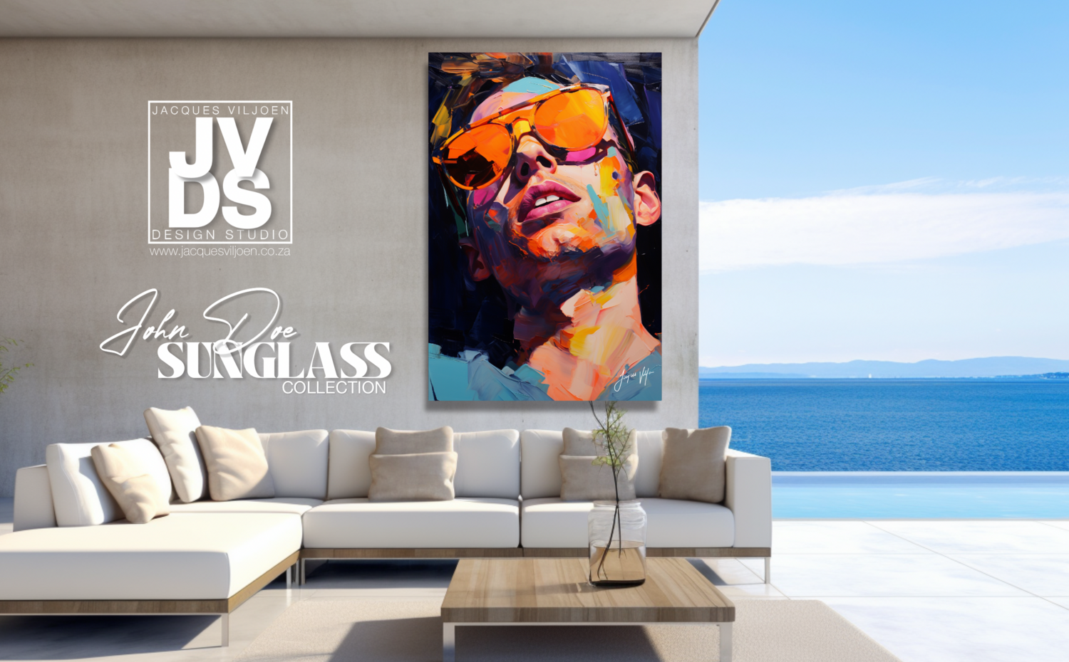 John Doe Sunglass Canvas Collection - A Fashionable abstract canvas design.
