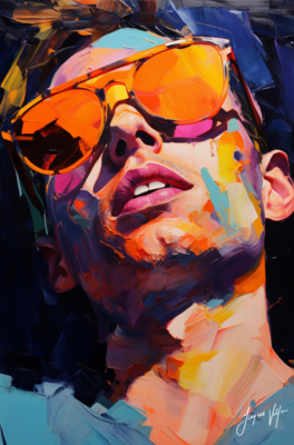 John Doe Sunglass Canvas Collection - A Fashionable abstract canvas design.
