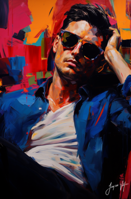 John Doe Sunglass Canvas Collection - A Fashionable abstract canvas design.