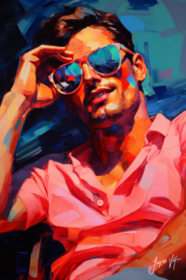 John Doe Sunglass Canvas Collection - A Fashionable abstract canvas design.