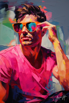 John Doe Sunglass Canvas Collection - A Fashionable abstract canvas design.