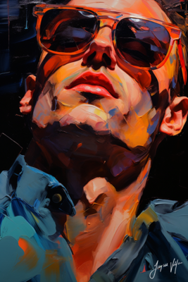 John Doe Sunglass Canvas Collection - A Fashionable abstract canvas design.