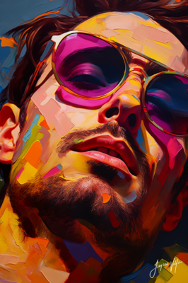 John Doe Sunglass Canvas Collection - A Fashionable abstract canvas design.