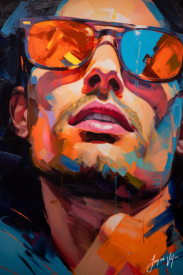 John Doe Sunglass Canvas Collection - A Fashionable abstract canvas design.