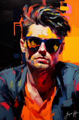 John Doe Sunglass Canvas Collection - A Fashionable abstract canvas design.