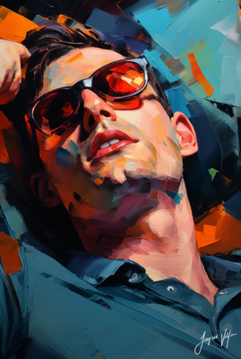 John Doe Sunglass Canvas Collection - A Fashionable abstract canvas design.