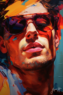 John Doe Sunglass Canvas Collection - A Fashionable abstract canvas design.