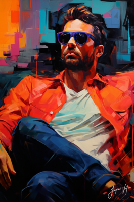 John Doe Sunglass Canvas Collection - A Fashionable abstract canvas design.