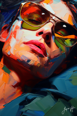 John Doe Sunglass Canvas Collection - A Fashionable abstract canvas design.