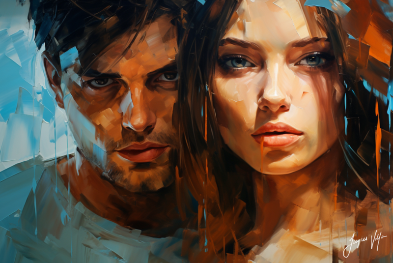 Seduction Disguise - A Hidden Passion Canvas Design