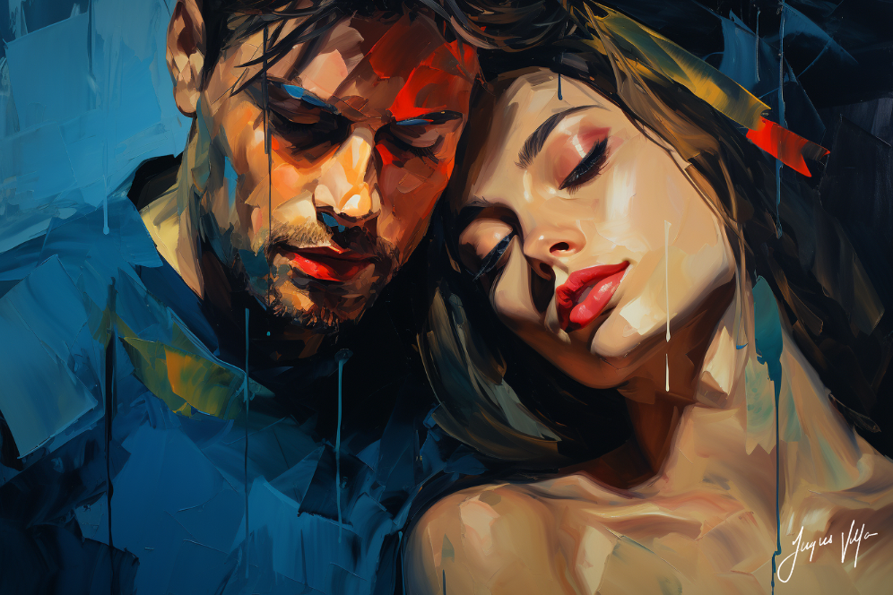 Seduction Disguise - A Hidden Passion Canvas Design