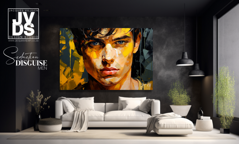 Seduction Disguise - Abstract Men Canvas Design