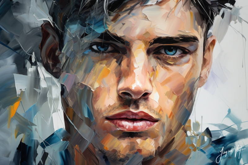 Seduction Disguise - Abstract Men Canvas Design