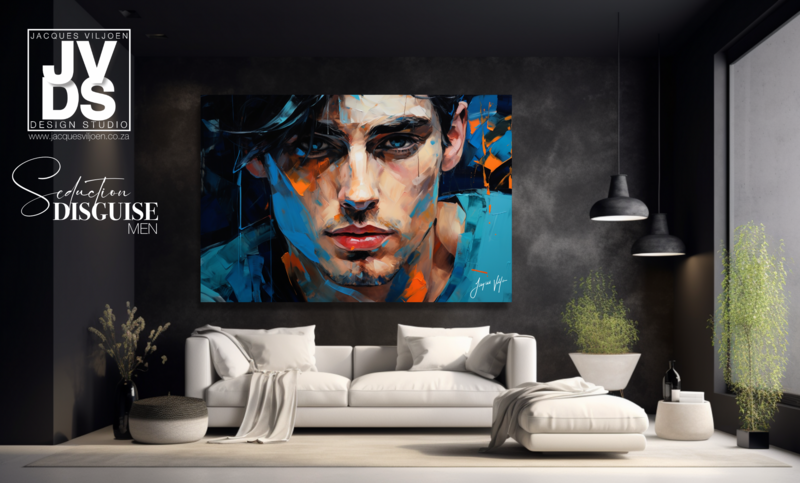 Seduction Disguise - Abstract Men Canvas Design