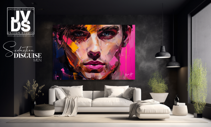 Seduction Disguise - Abstract Men Canvas Design