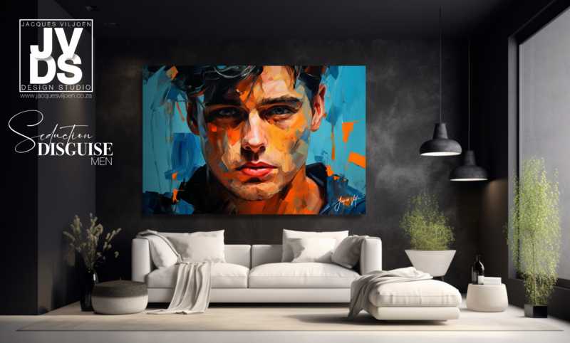 Seduction Disguise - Abstract Men Canvas Design