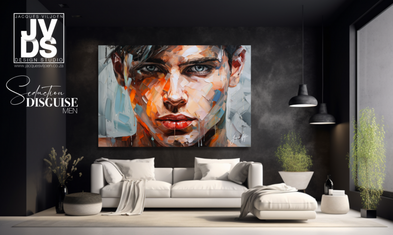 Seduction Disguise - Abstract Men Canvas Design
