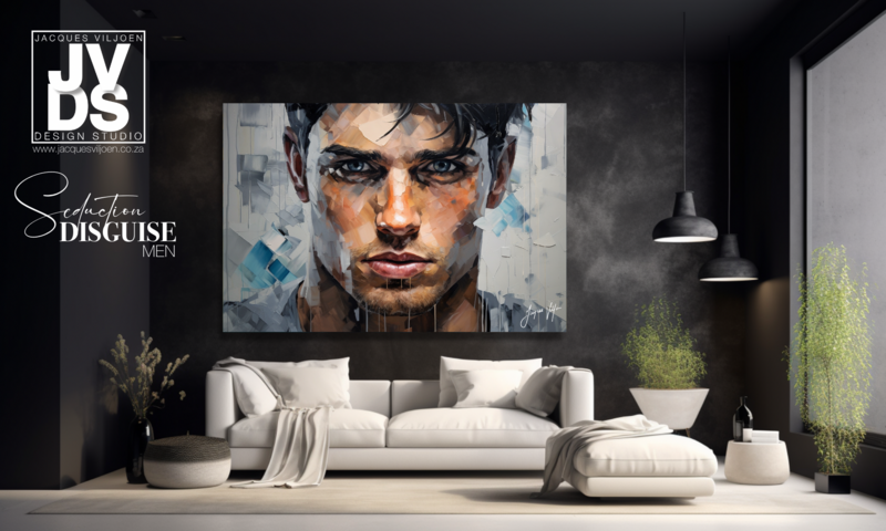 Seduction Disguise - Abstract Men Canvas Design