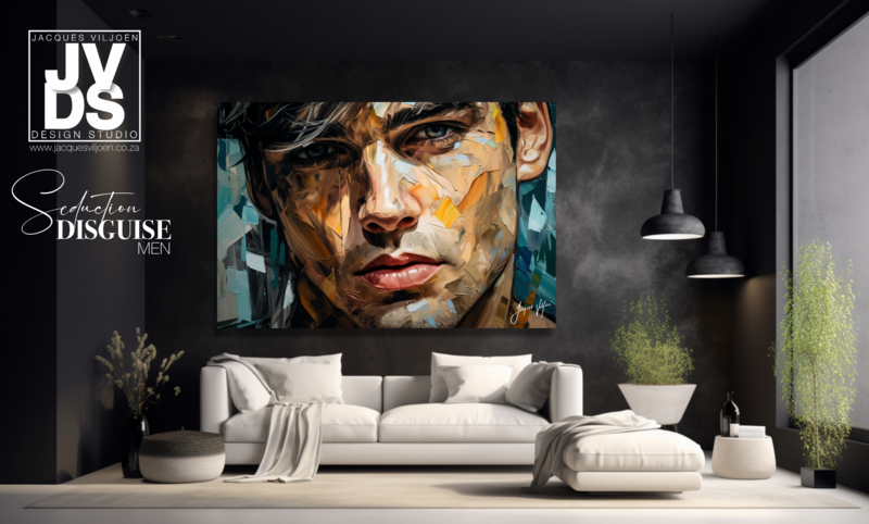 Seduction Disguise - Abstract Men Canvas Design