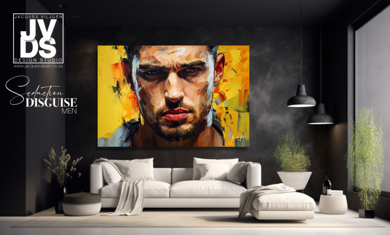 Seduction Disguise - Abstract Men Canvas Design