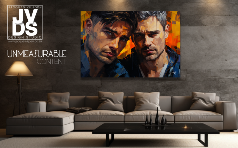 UNMEASURABLE CONTENT ABSTRACT CANVAS DESIGN