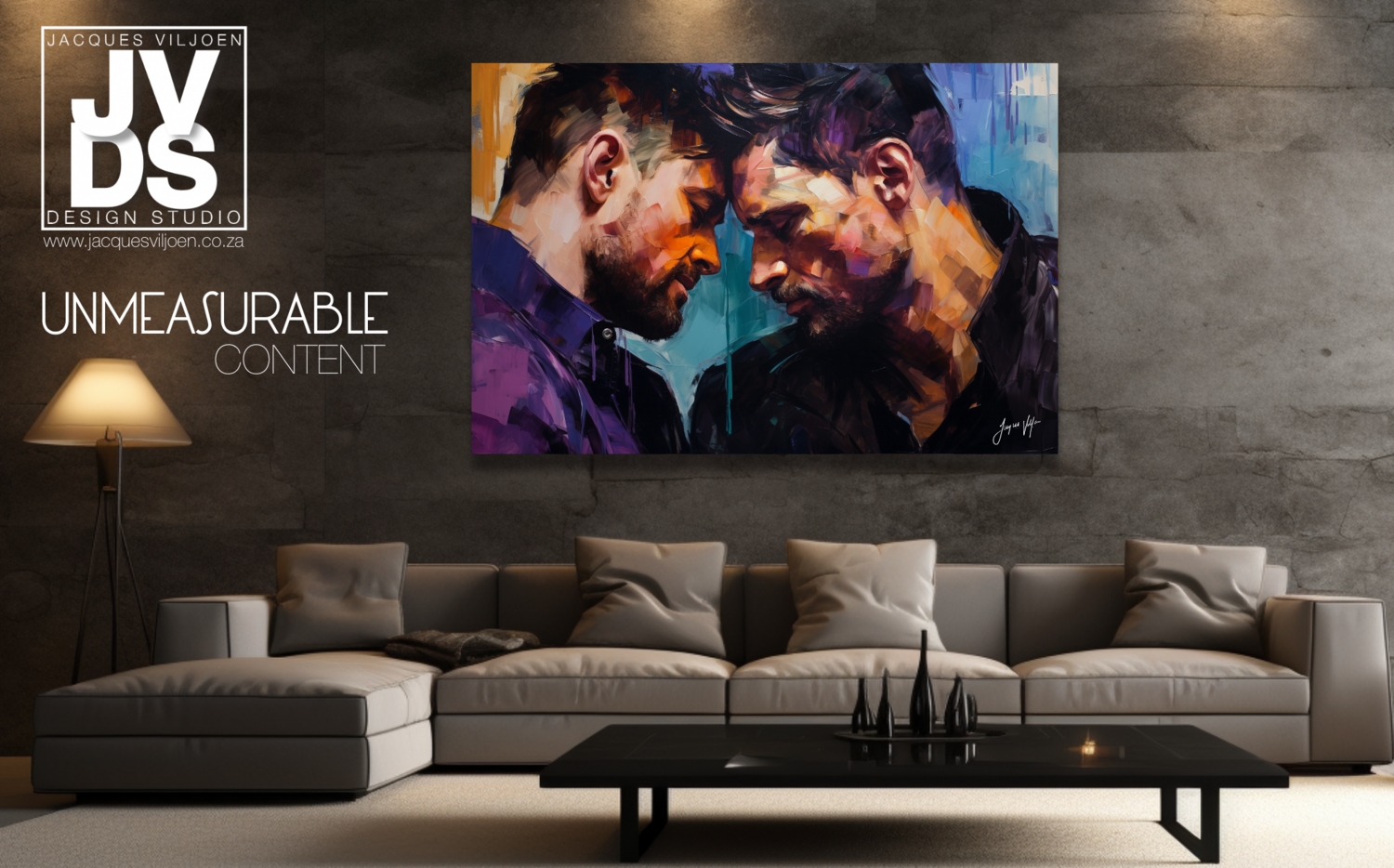 UNMEASURABLE CONTENT ABSTRACT CANVAS DESIGN