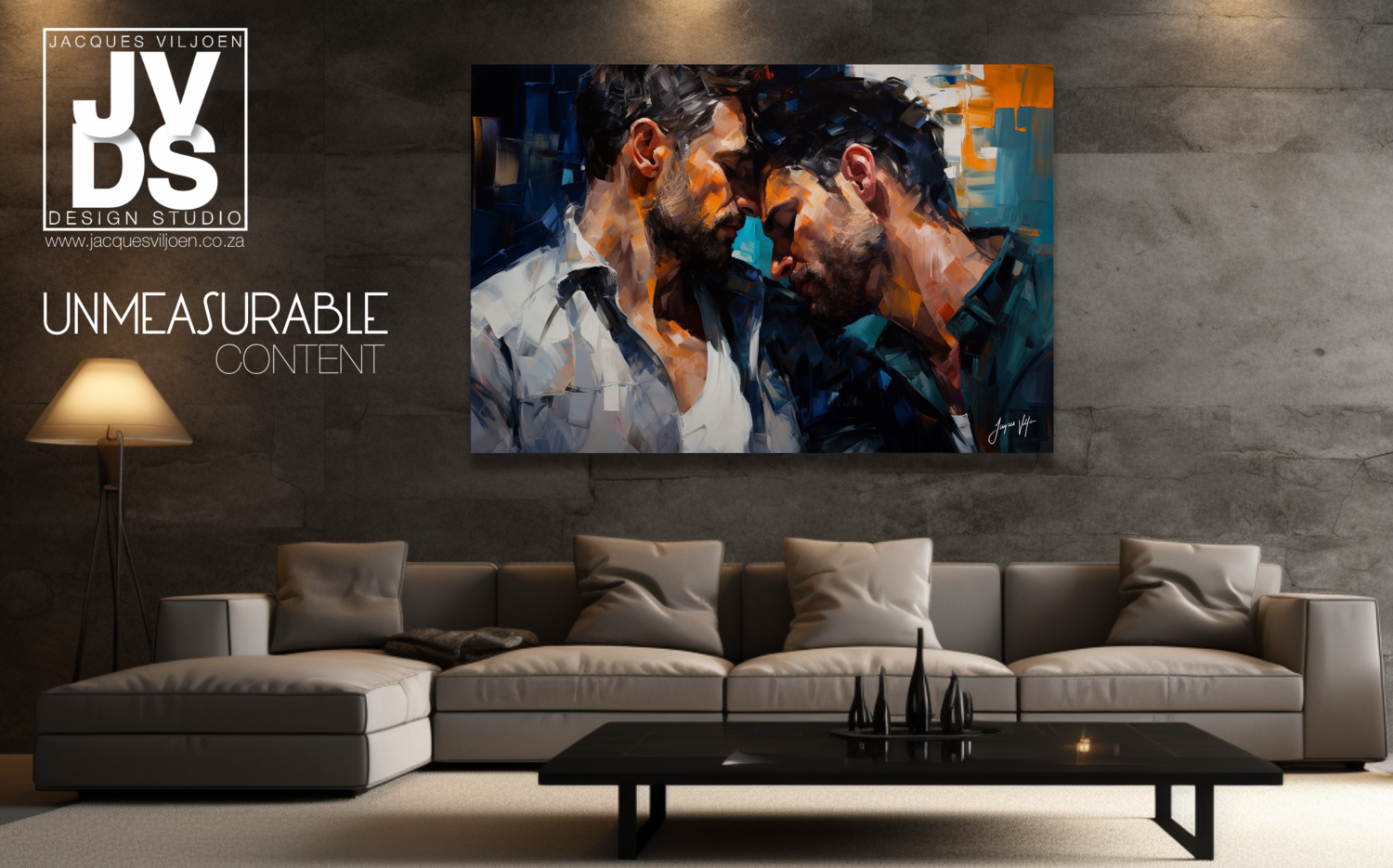 UNMEASURABLE CONTENT ABSTRACT CANVAS DESIGN