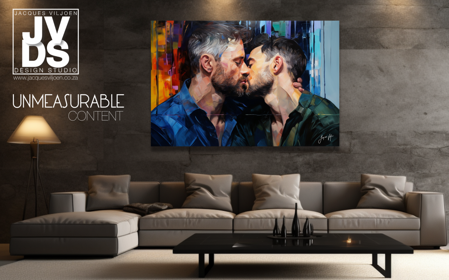 UNMEASURABLE CONTENT ABSTRACT CANVAS DESIGN