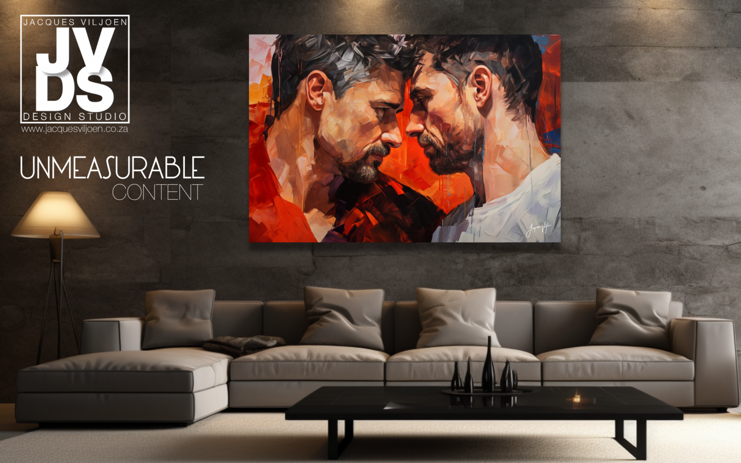 UNMEASURABLE CONTENT ABSTRACT CANVAS DESIGN