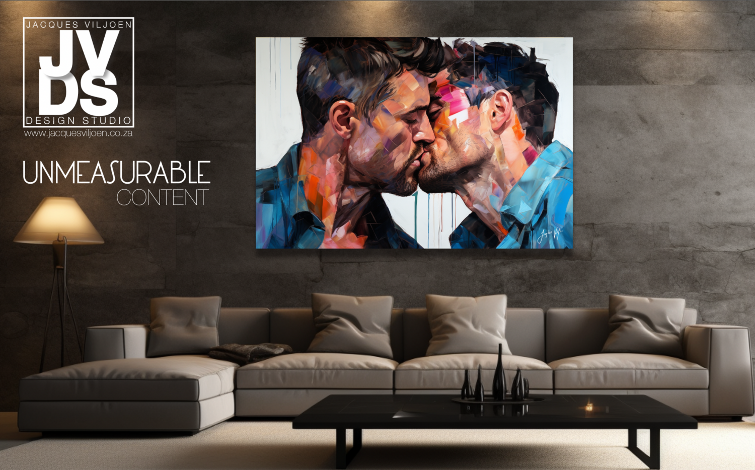 UNMEASURABLE CONTENT ABSTRACT CANVAS DESIGN