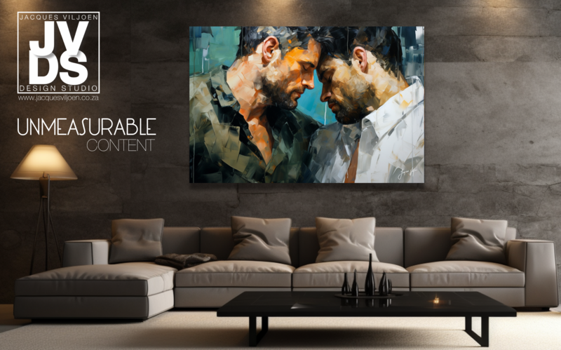 UNMEASURABLE CONTENT ABSTRACT CANVAS DESIGN