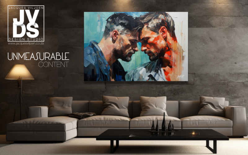 UNMEASURABLE CONTENT ABSTRACT CANVAS DESIGN