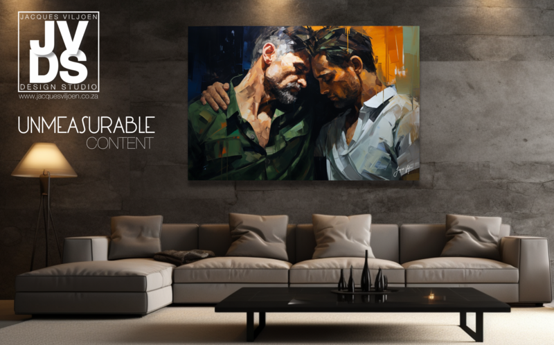 UNMEASURABLE CONTENT ABSTRACT CANVAS DESIGN