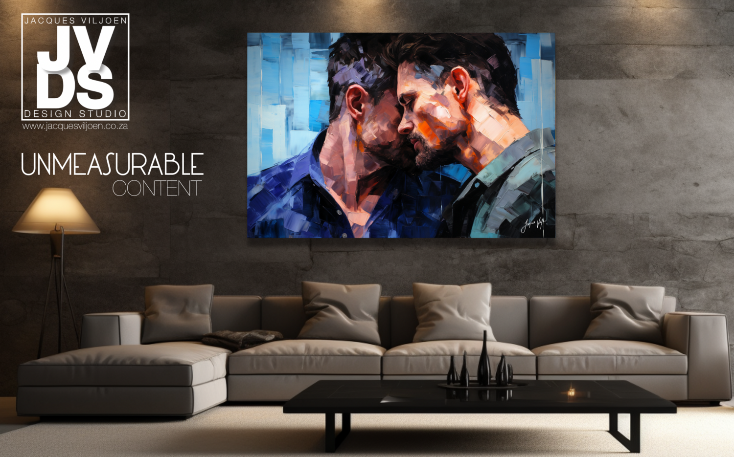 UNMEASURABLE CONTENT ABSTRACT CANVAS DESIGN