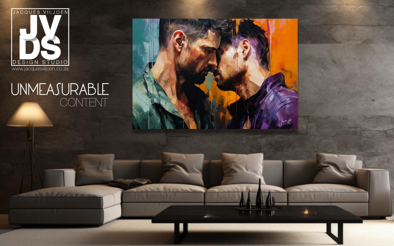 UNMEASURABLE CONTENT ABSTRACT CANVAS DESIGN