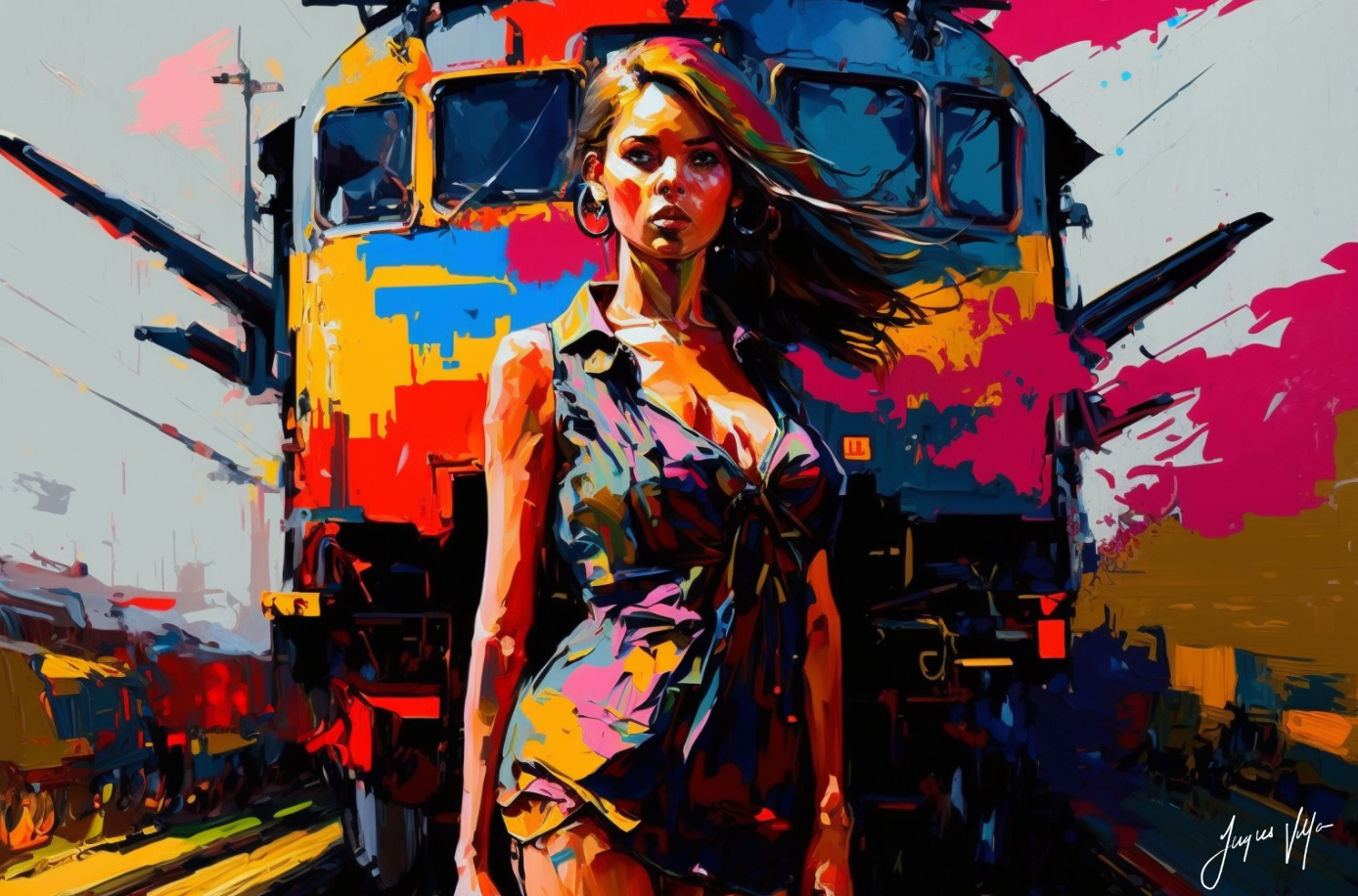 Abstract Realism - Travelling Ladies