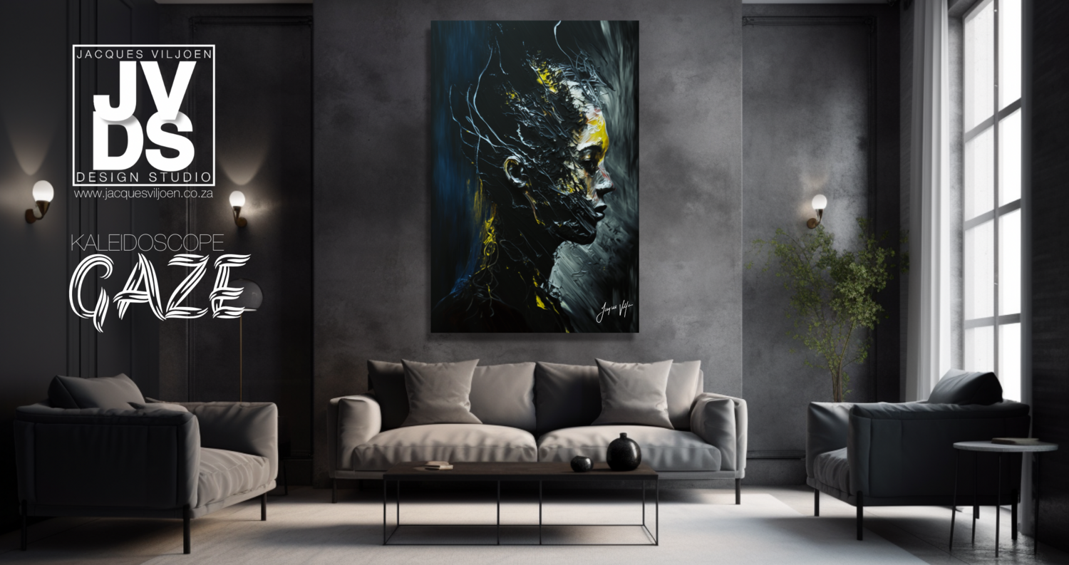 Funky Impasto Acrylic Male Portrait