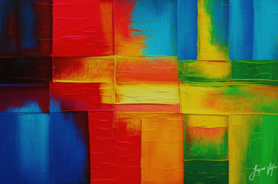 Compartmentalize Abstract Canvas Wall Art Design 
