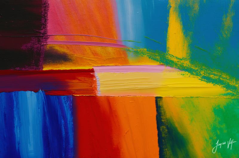 Compartmentalize Abstract Canvas Wall Art Design 