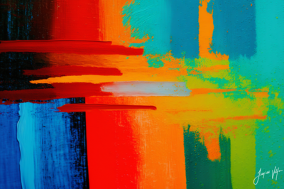 Compartmentalize Abstract Canvas Wall Art Design 