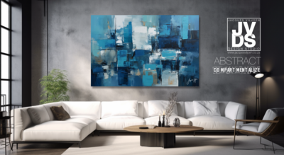 Compartmentalize Abstract Canvas Wall Art Design 