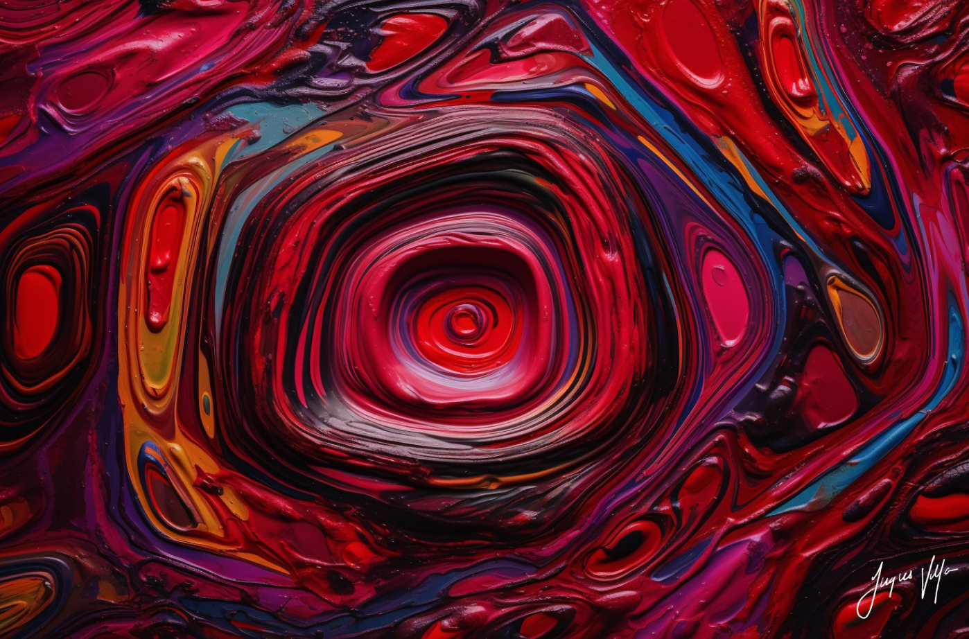 Abstract Never-Ending Cycles Canvas Print