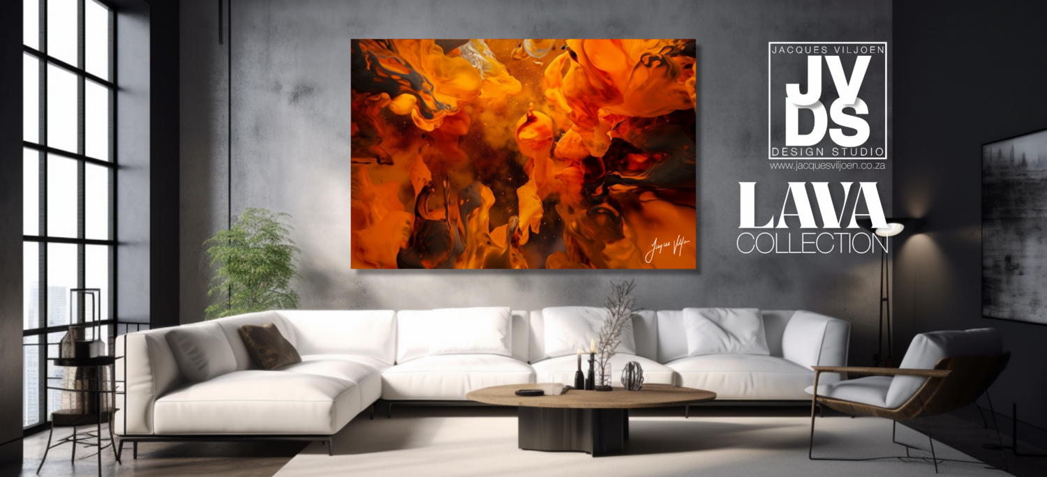 Volcanic Eruption - Lava Canvas Design