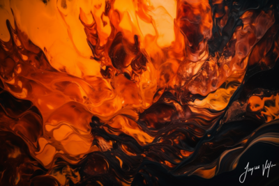 Volcanic Eruption - Lava Canvas Design